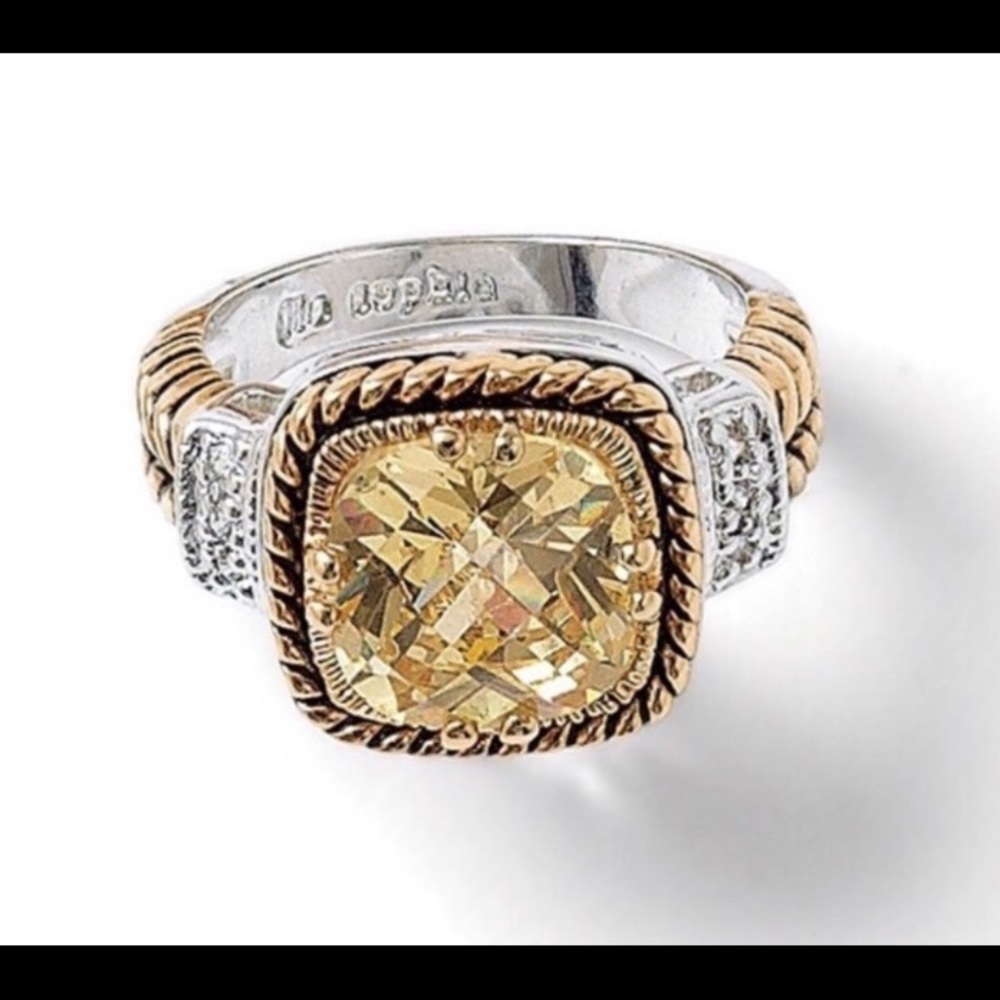 Lia Sophia Lemon Chiffon Ring